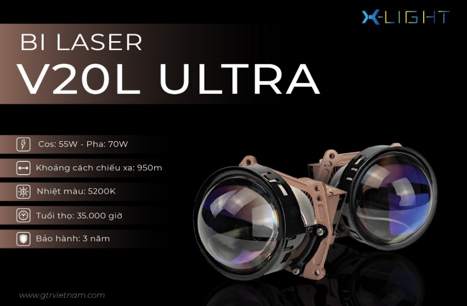 Thông số kỹ thuật của Bi Laser X-Light V20L Ultra