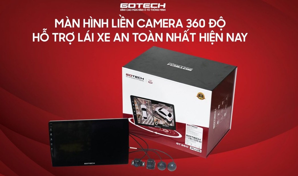 Man hinh lien Camera 360 Gotech GT360 Plus chinh hang