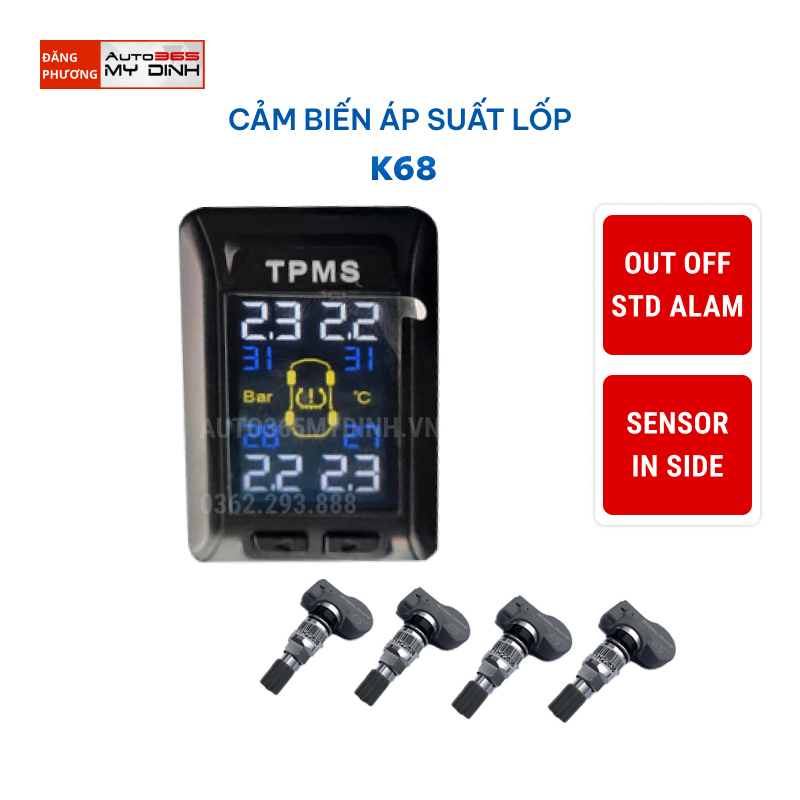 Cảm biến áp suất lốp K68 - KingAuto