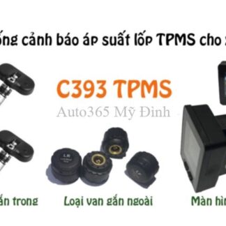 TPMS C393 là hệ thống cảm biến áp suất lốp gồm có một bộ thu có màn hình và các van cảm biến
