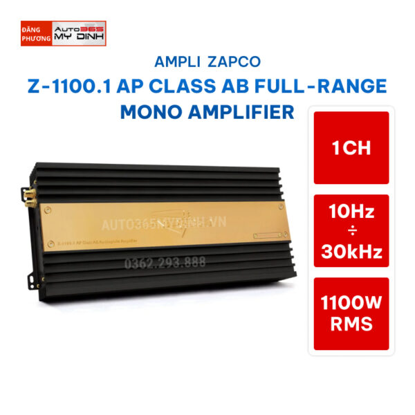 ampli zapco z 1100 1 ap class ab full range mono amplifier