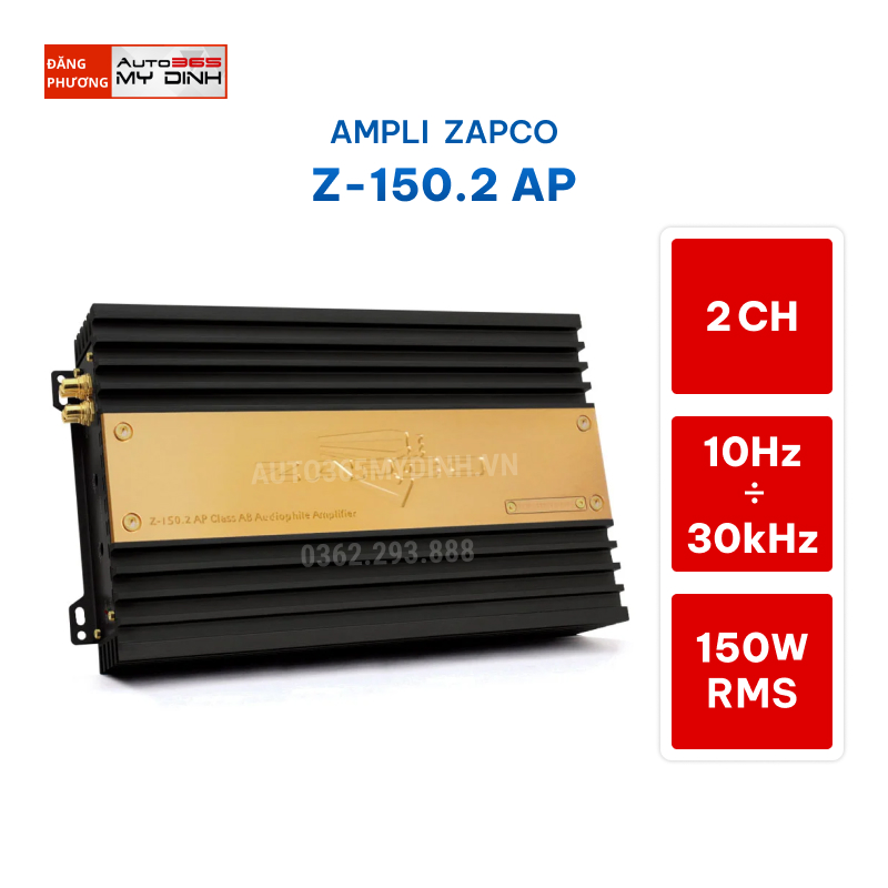 Ampli ZAPCO Z-150.2 AP