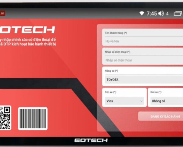 GOTECH GT9 Bảo hành điện tử với Gotech Service GOTECH GT9 Bảo hành điện tử với Gotech Service