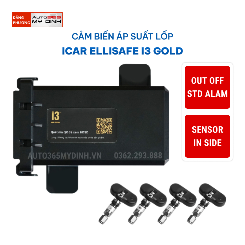 Cảm biến áp suất lốp ICAR Ellisafe I3 Gold