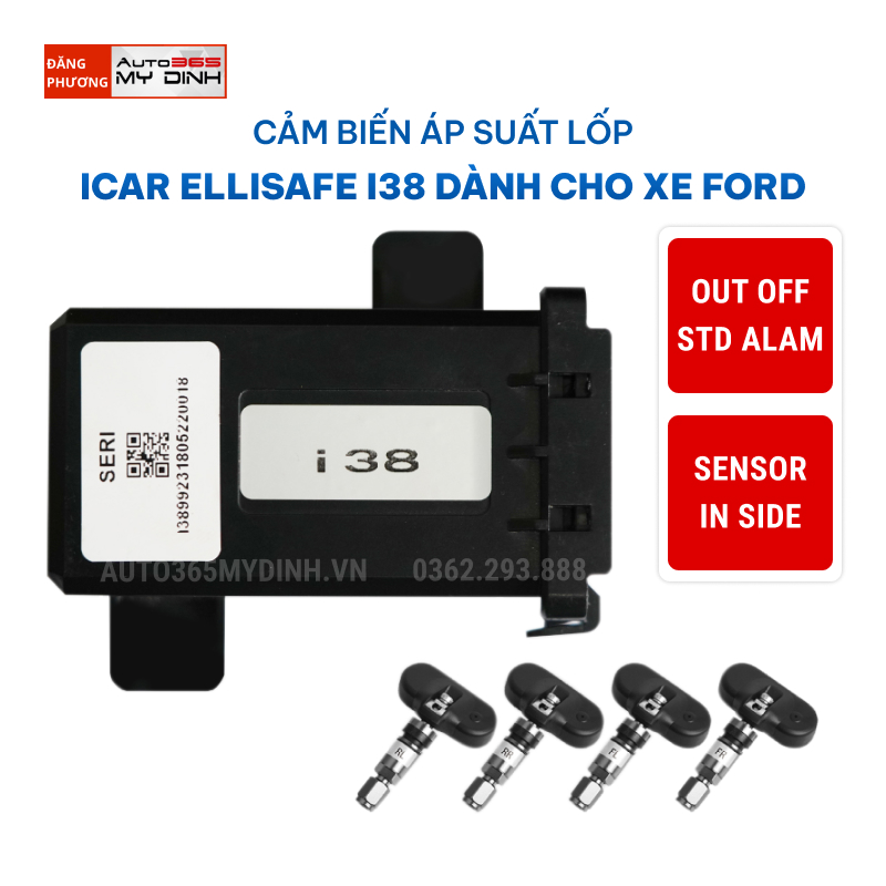 Cảm biến áp suất lốp ICAR Ellisafe i38 New dành cho xe Ford