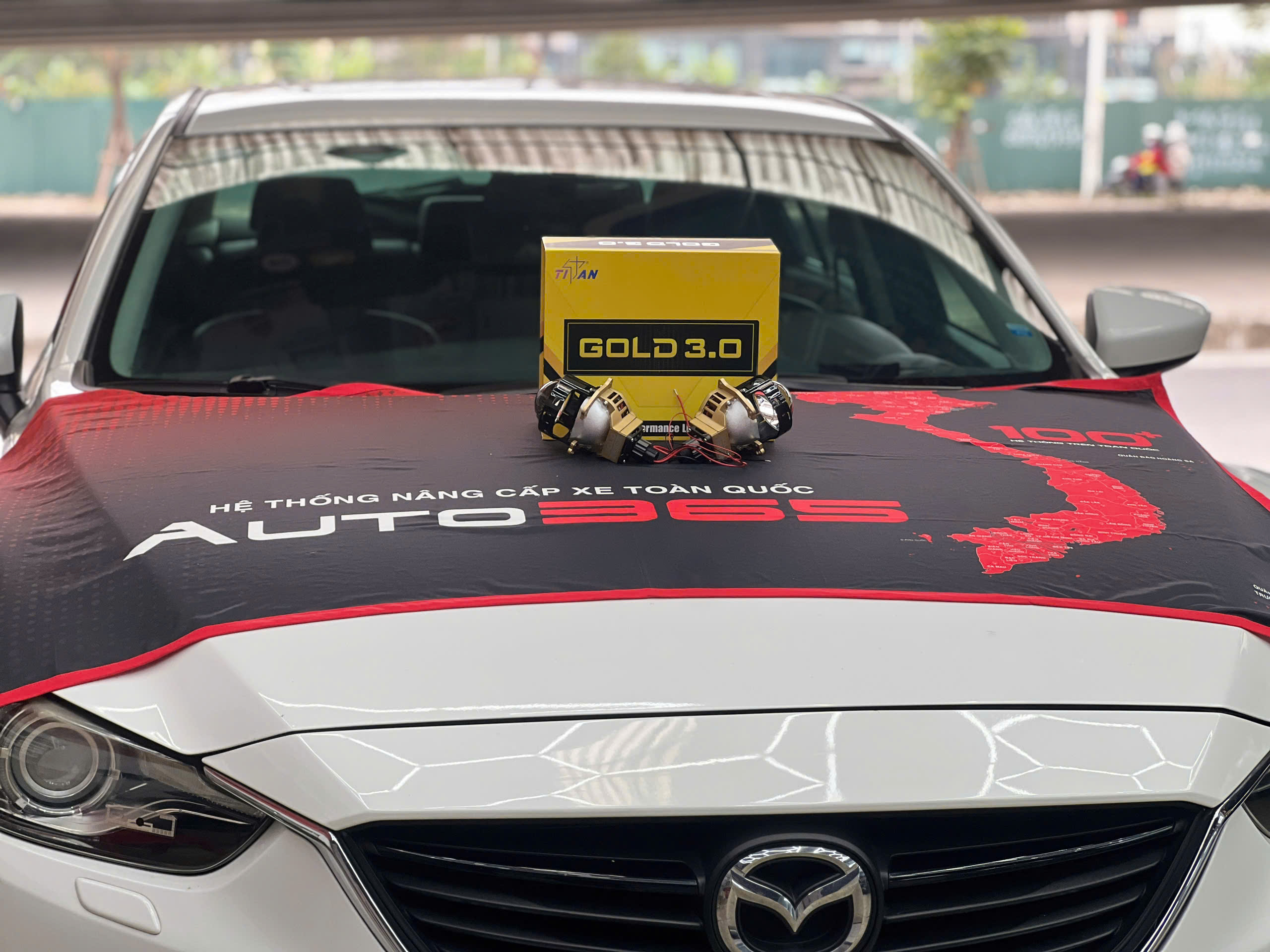 Mazda 3 Độ Bi Led Titan Gold 3.0
