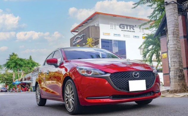 mazda 3 sau khi do den bi laser x light v30 ultra