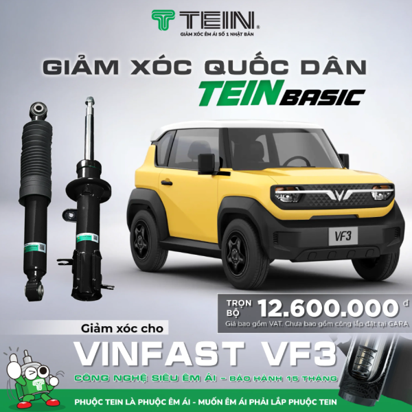 Phuộc VF3 TEIN Basic cho VinFast VF3 – êm hơn zin