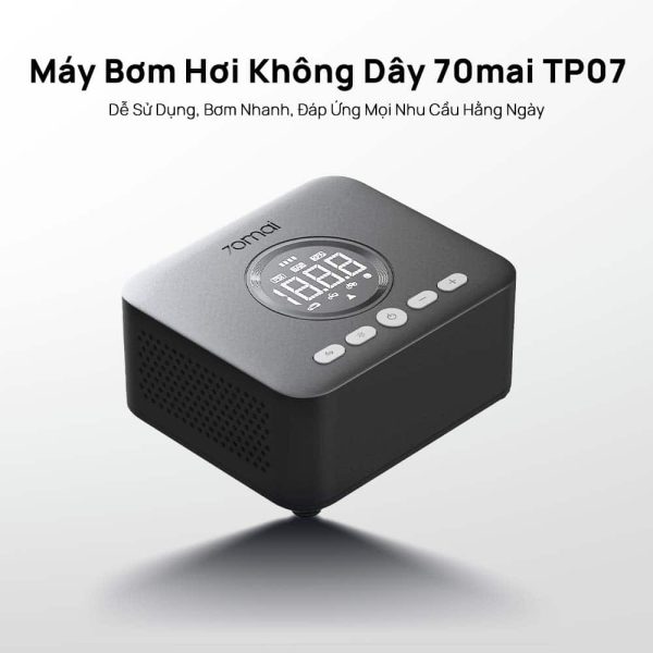 Bơm ô tô không dây 70mai TP07 trên nền trắng