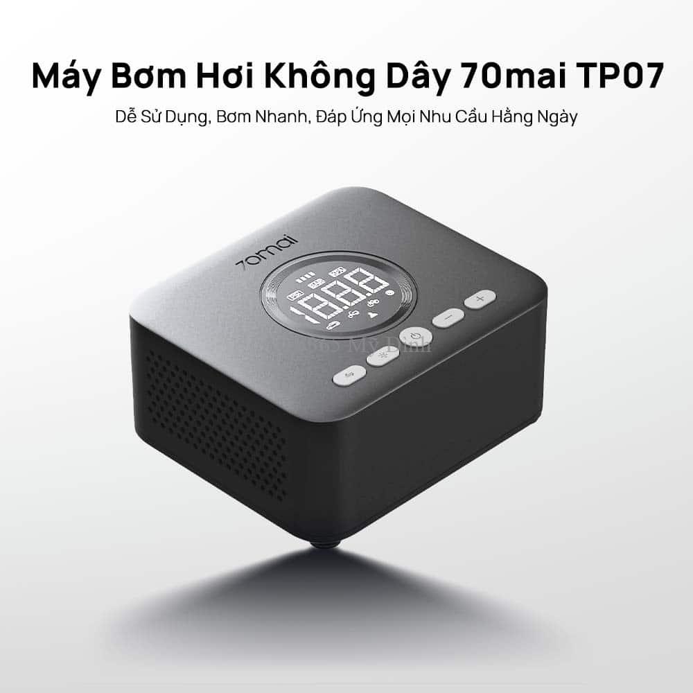 1. May bom hoi 70mai TP07 Bơm ô tô không dây 70mai TP07 trên nền trắng