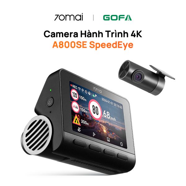 Camera hành trình 70mai A800SE SpeedEye trên nền trắng